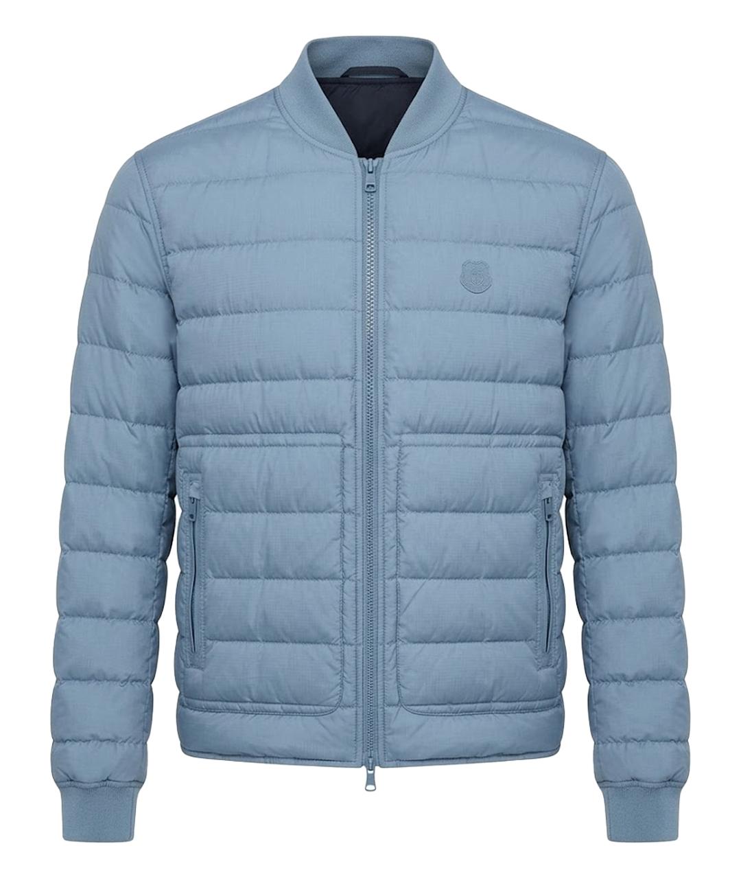 KENZO Голубая синтетическая куртка, фото 1