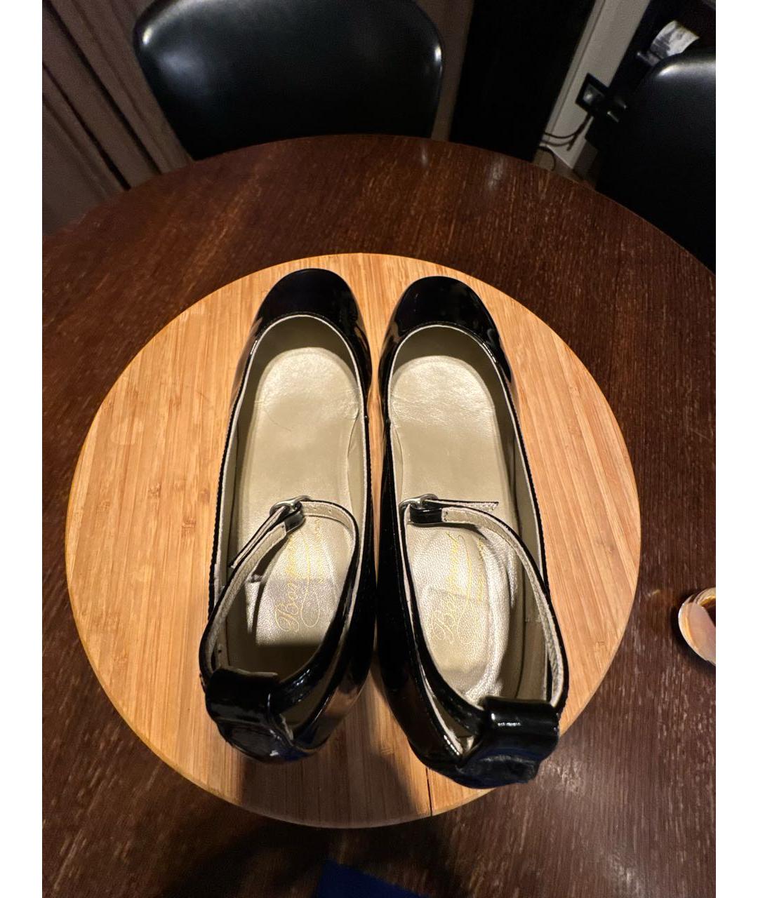 BONPOINT Черные туфли из лакированной кожи, фото 4
