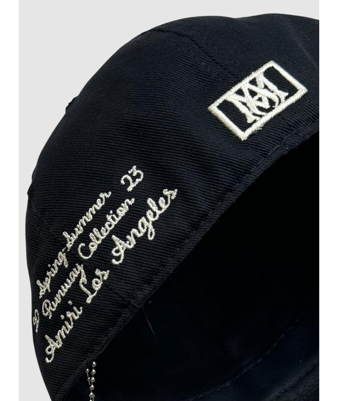 AMIRI Черная хлопковая кепка, фото 5