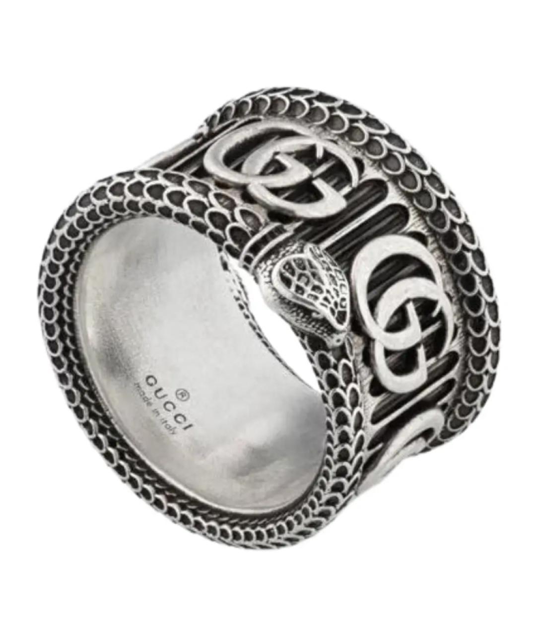 GUCCI Серебряное серебряное кольцо, фото 1