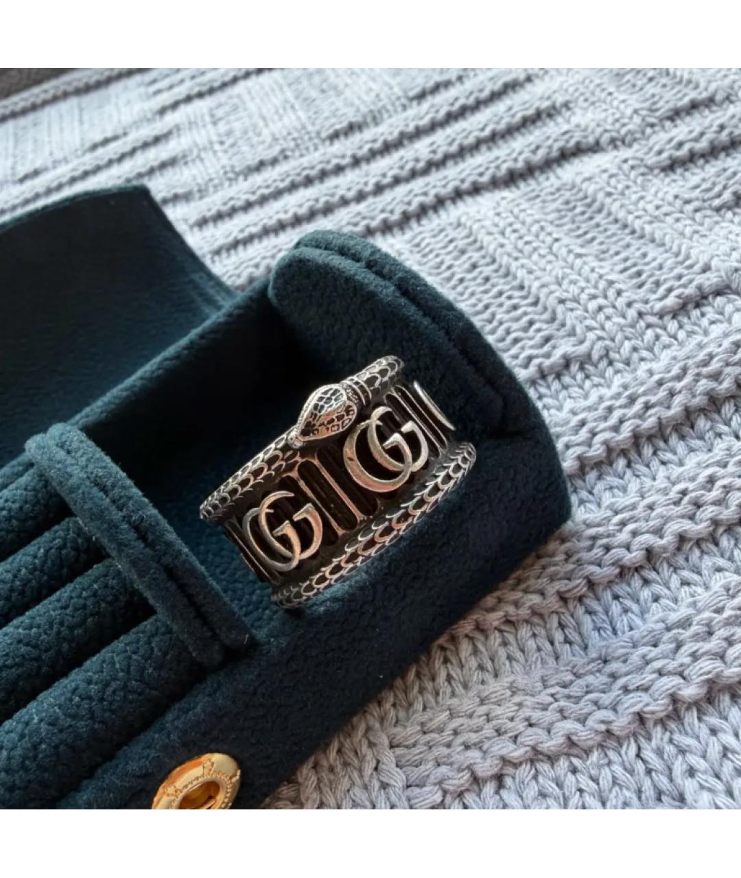 GUCCI Серебряное серебряное кольцо, фото 3