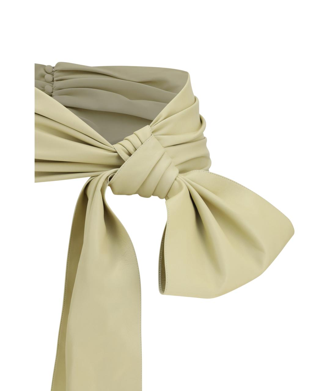 CHLOE Бежевый кожаный ремень, фото 3