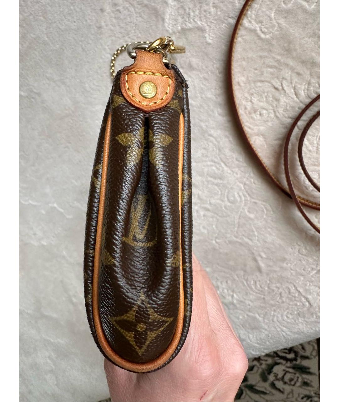 LOUIS VUITTON Коричневая сумка через плечо, фото 8