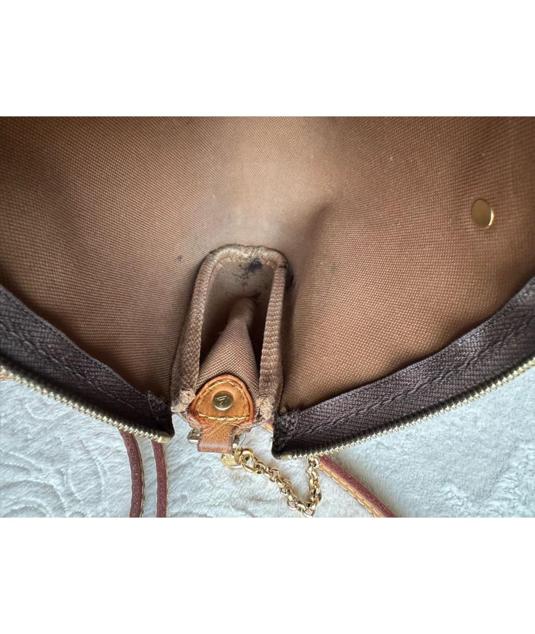 LOUIS VUITTON Коричневая сумка через плечо, фото 4