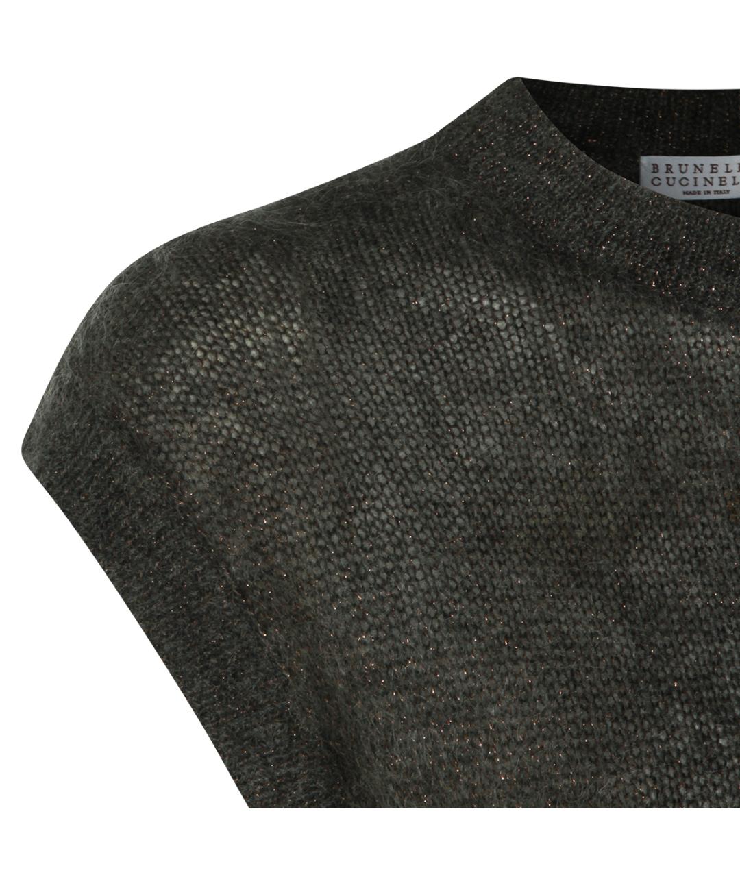 BRUNELLO CUCINELLI Черная шерстяная жилетка, фото 3