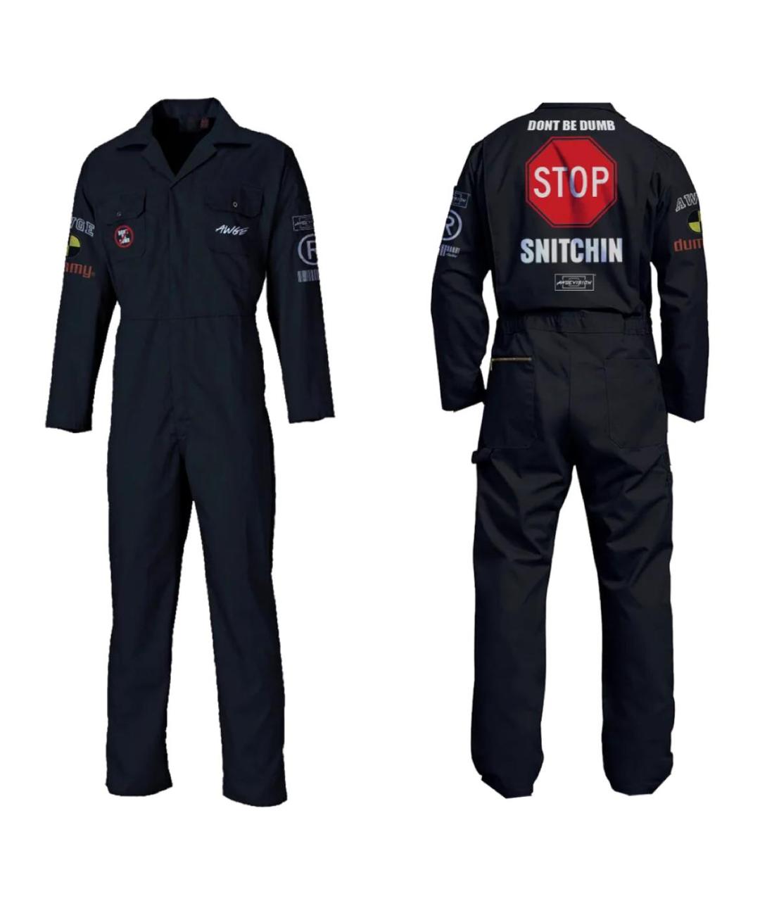 AWGE Темно-синий полиэстеровый комбинезон, фото 4