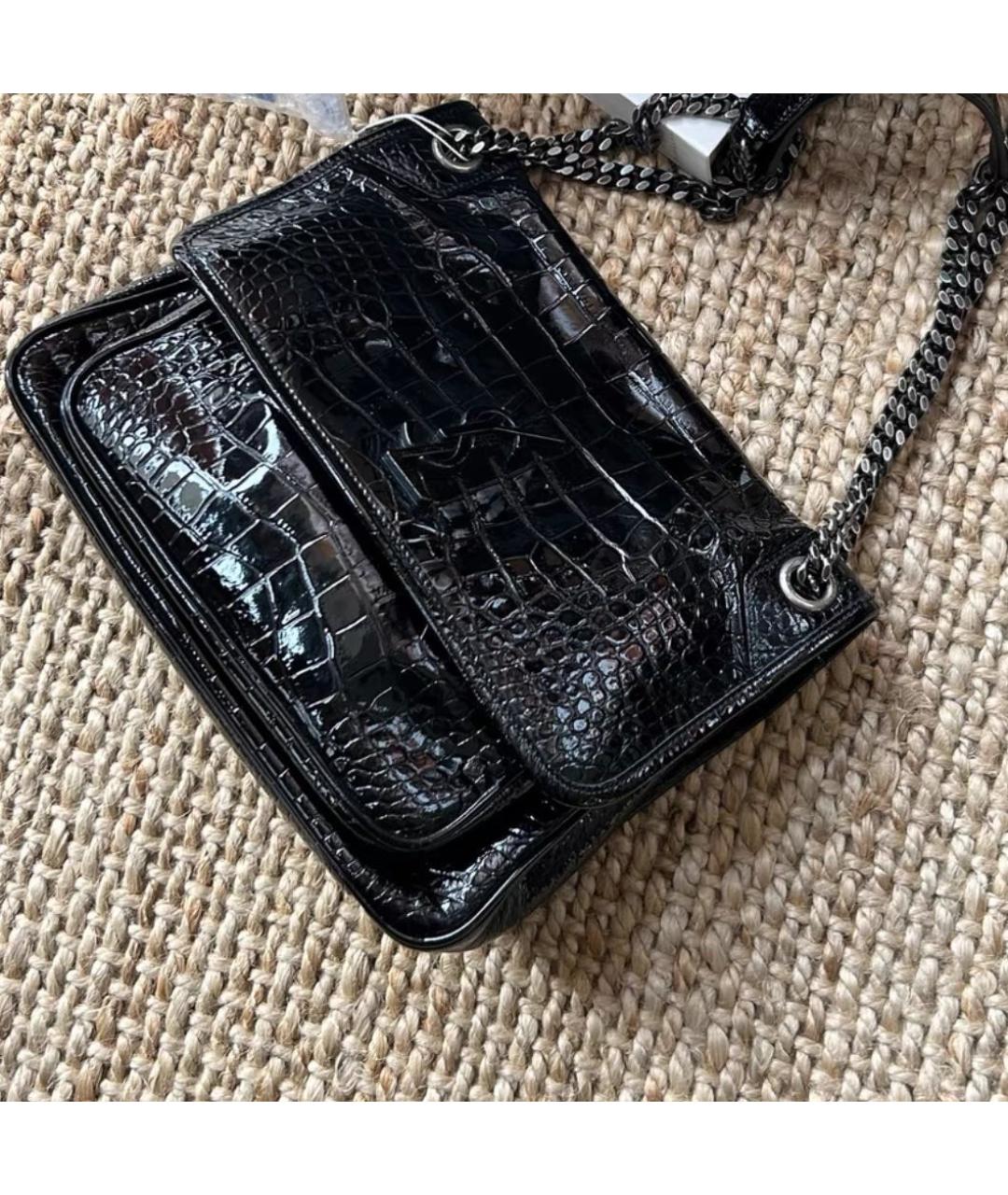 SAINT LAURENT Черная сумка через плечо, фото 4