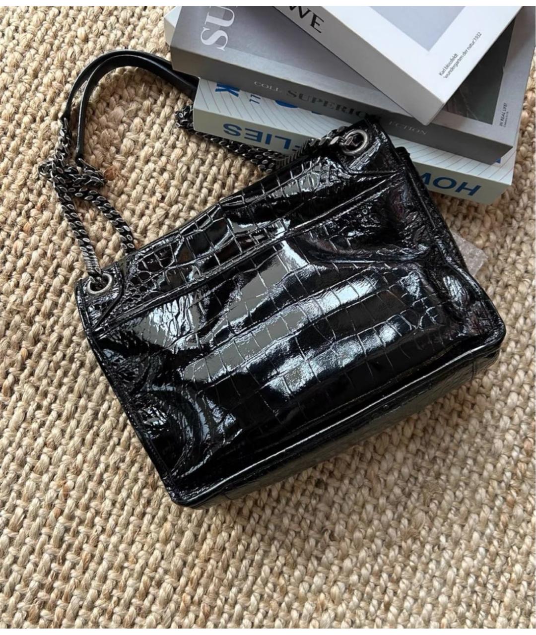 SAINT LAURENT Черная сумка через плечо, фото 3