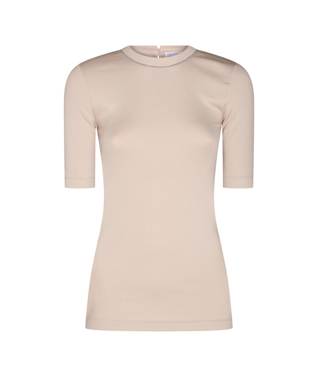 BRUNELLO CUCINELLI Розовый хлопковый джемпер / свитер, фото 1