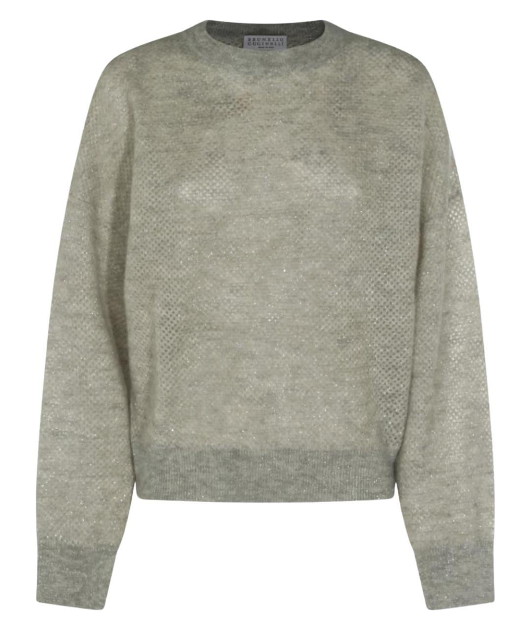 BRUNELLO CUCINELLI Бежевый шерстяной джемпер / свитер, фото 1