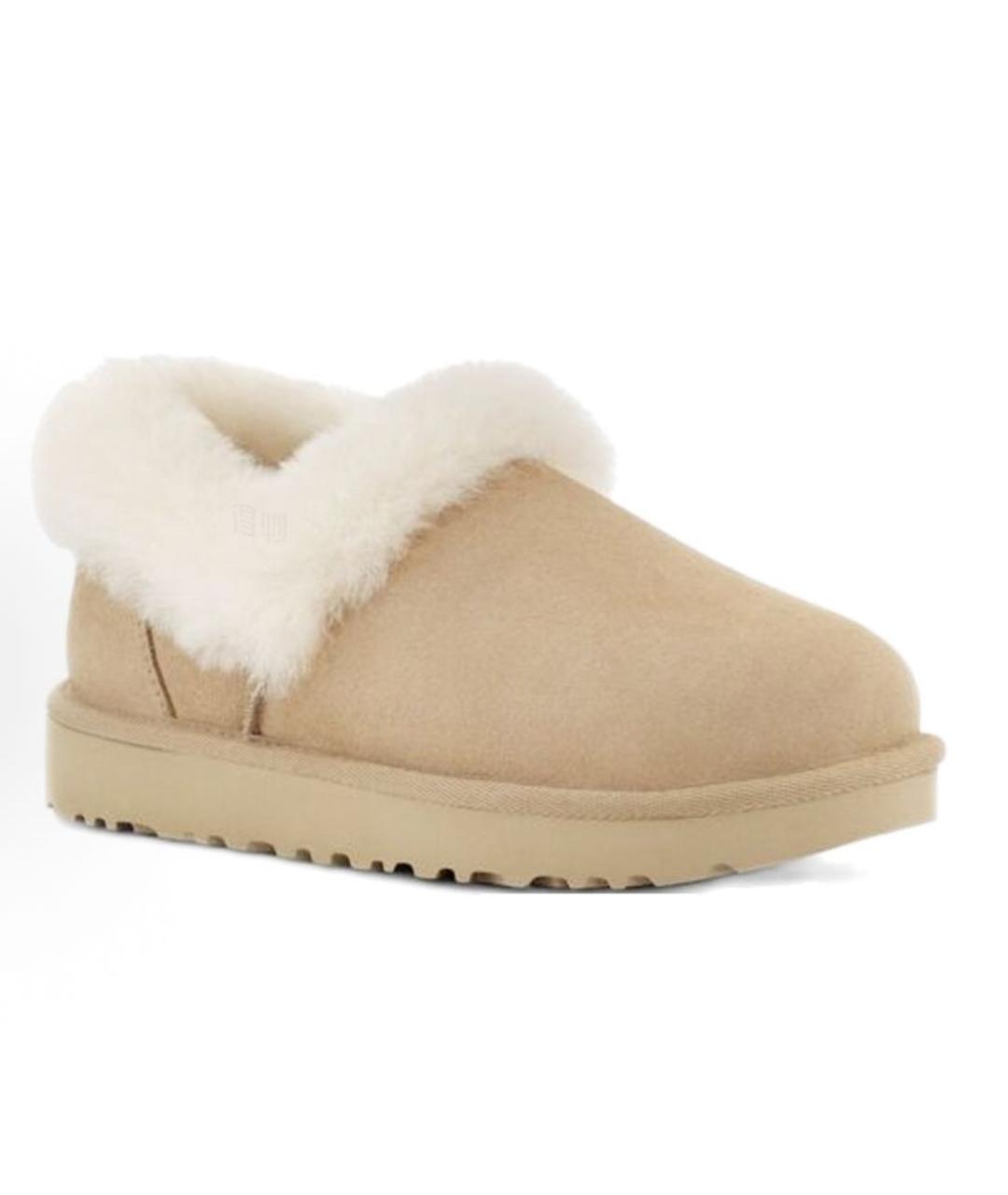 UGG AUSTRALIA Бежевые замшевые ботинки, фото 4