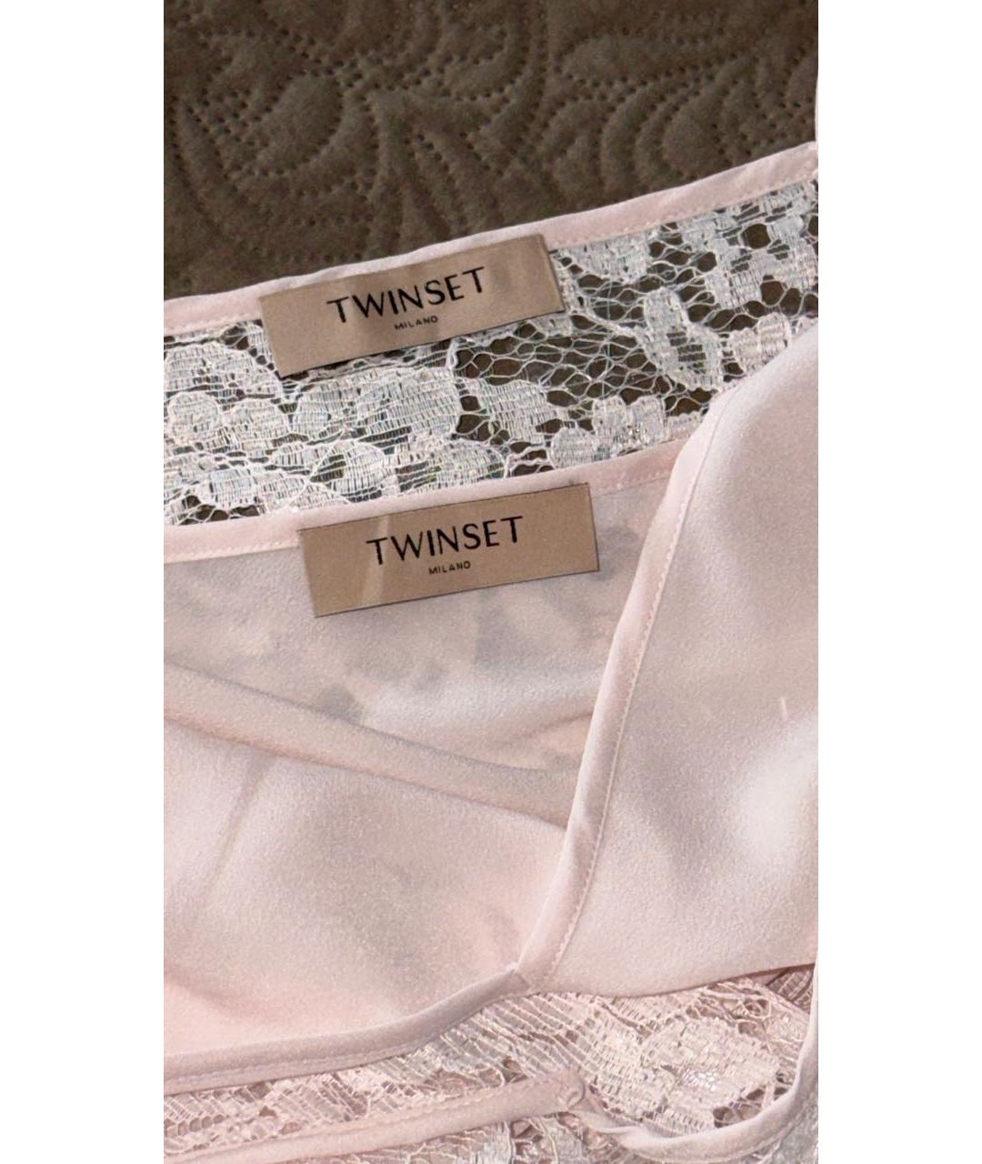 TWIN-SET Розовое вечернее платье, фото 2