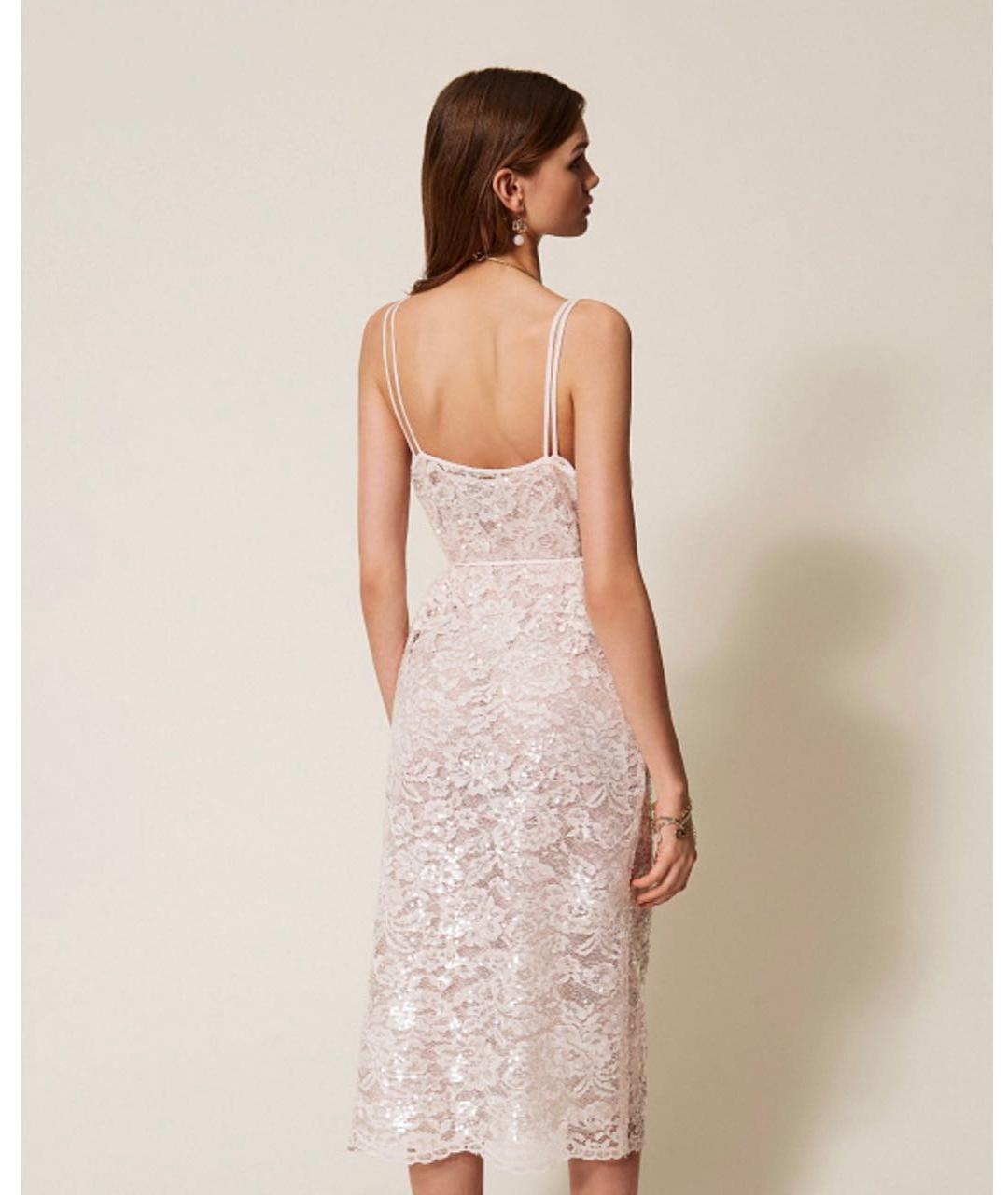 TWIN-SET Розовое вечернее платье, фото 6