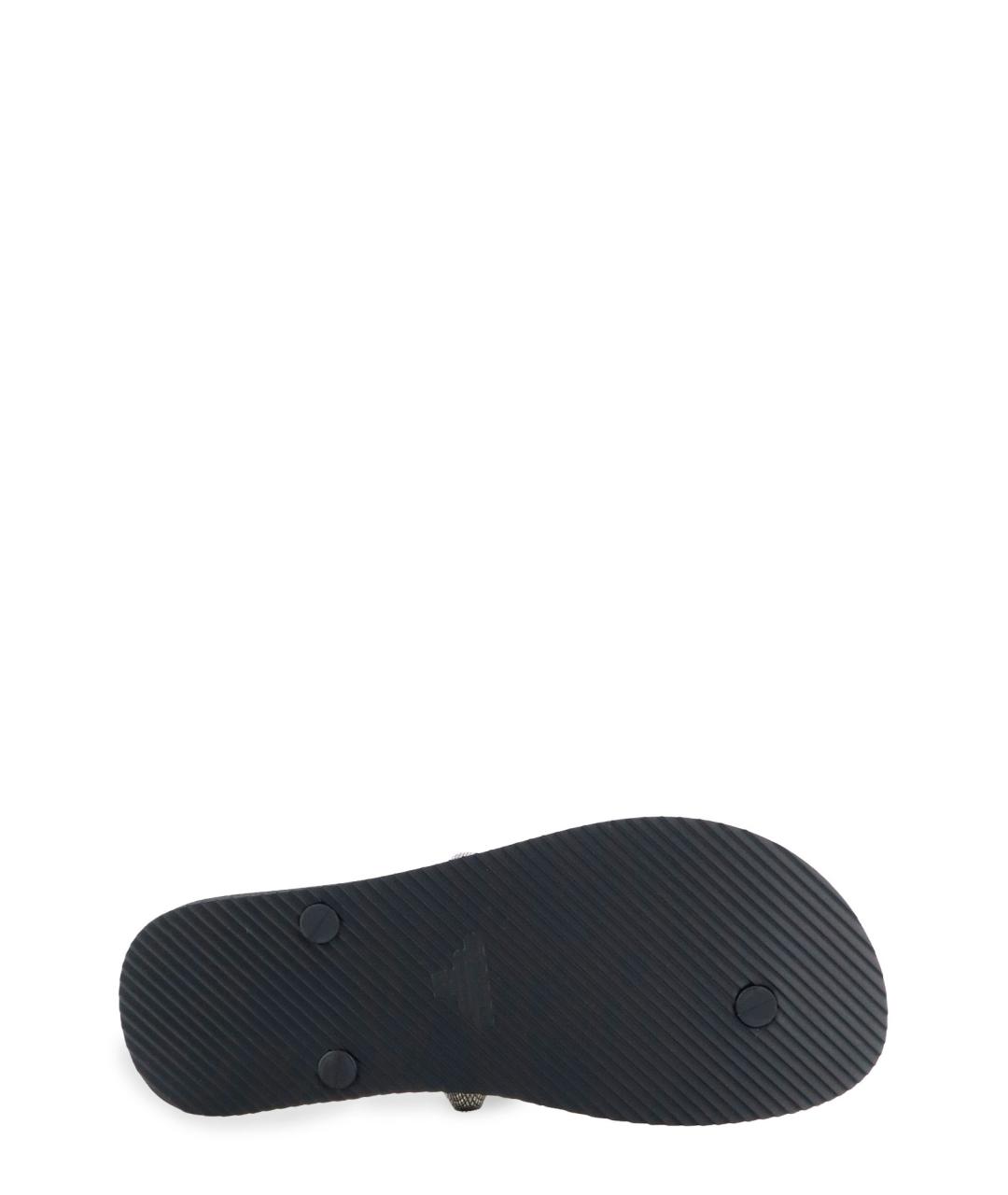 BALENCIAGA Черные резиновые шлепанцы, фото 4