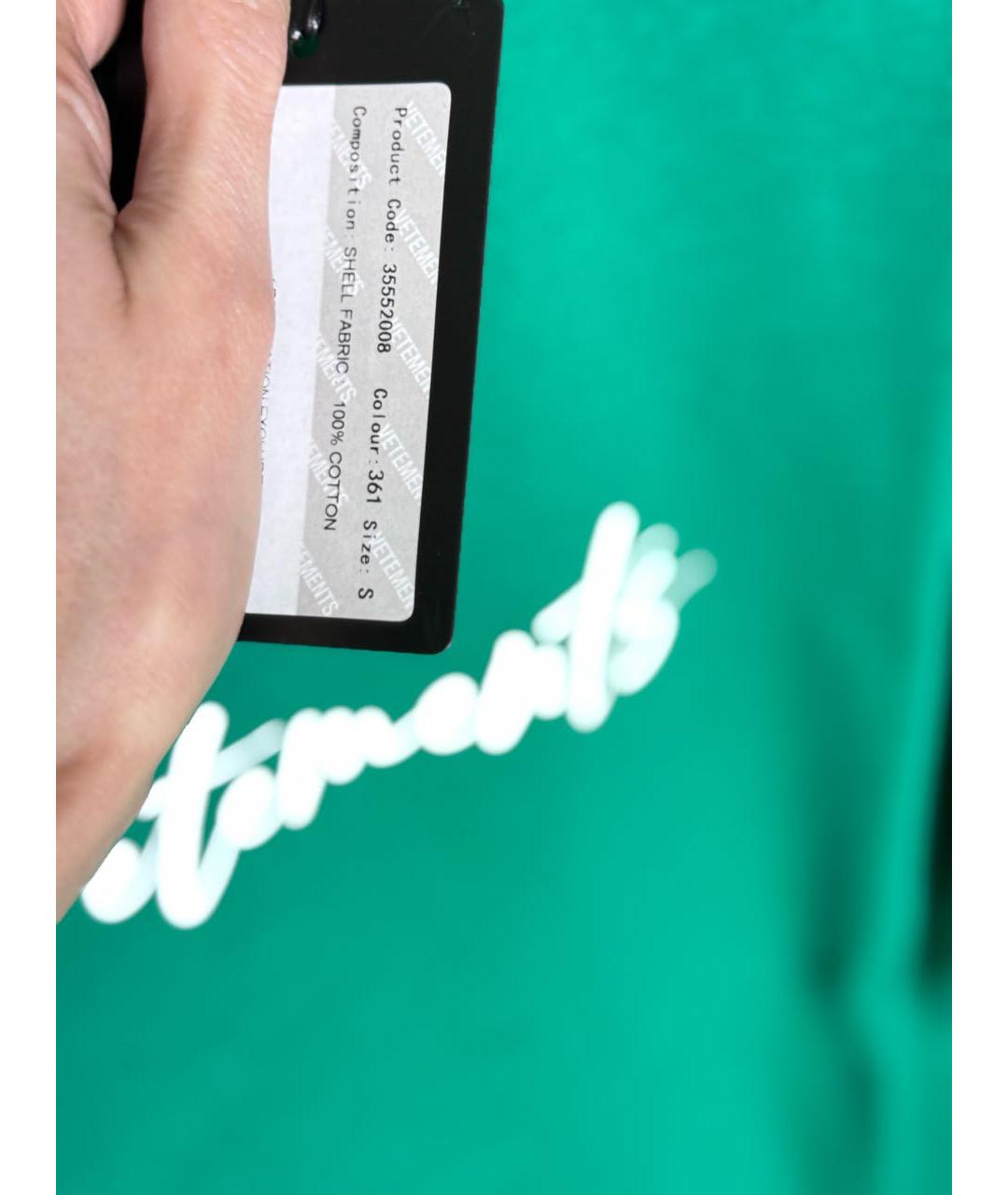 VETEMENTS Зеленая футболка, фото 4