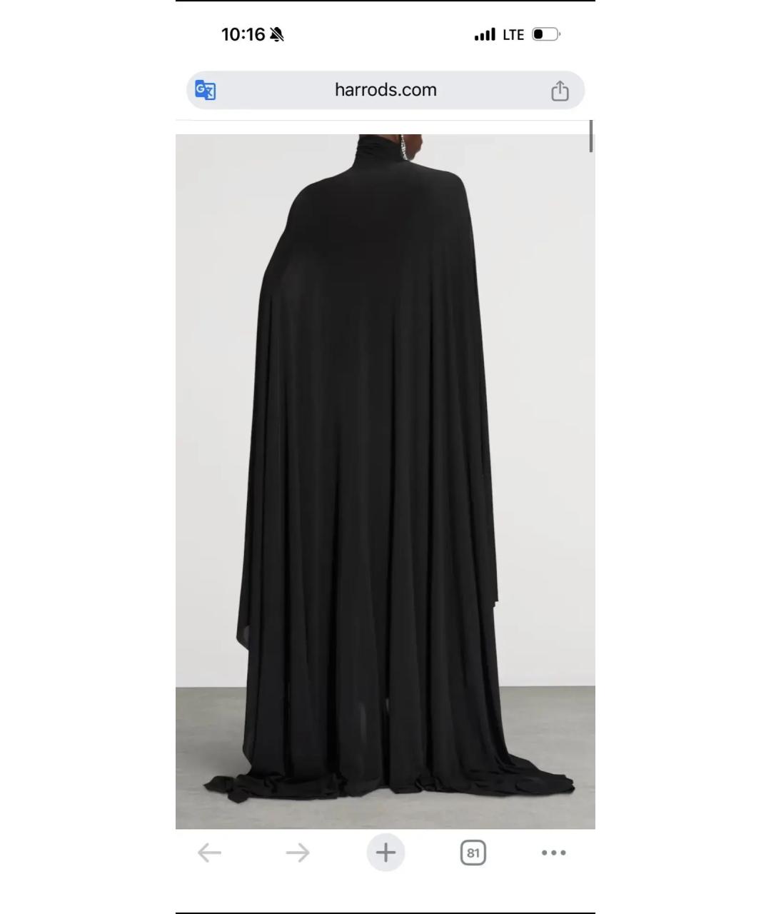 BALENCIAGA Черное платье, фото 2