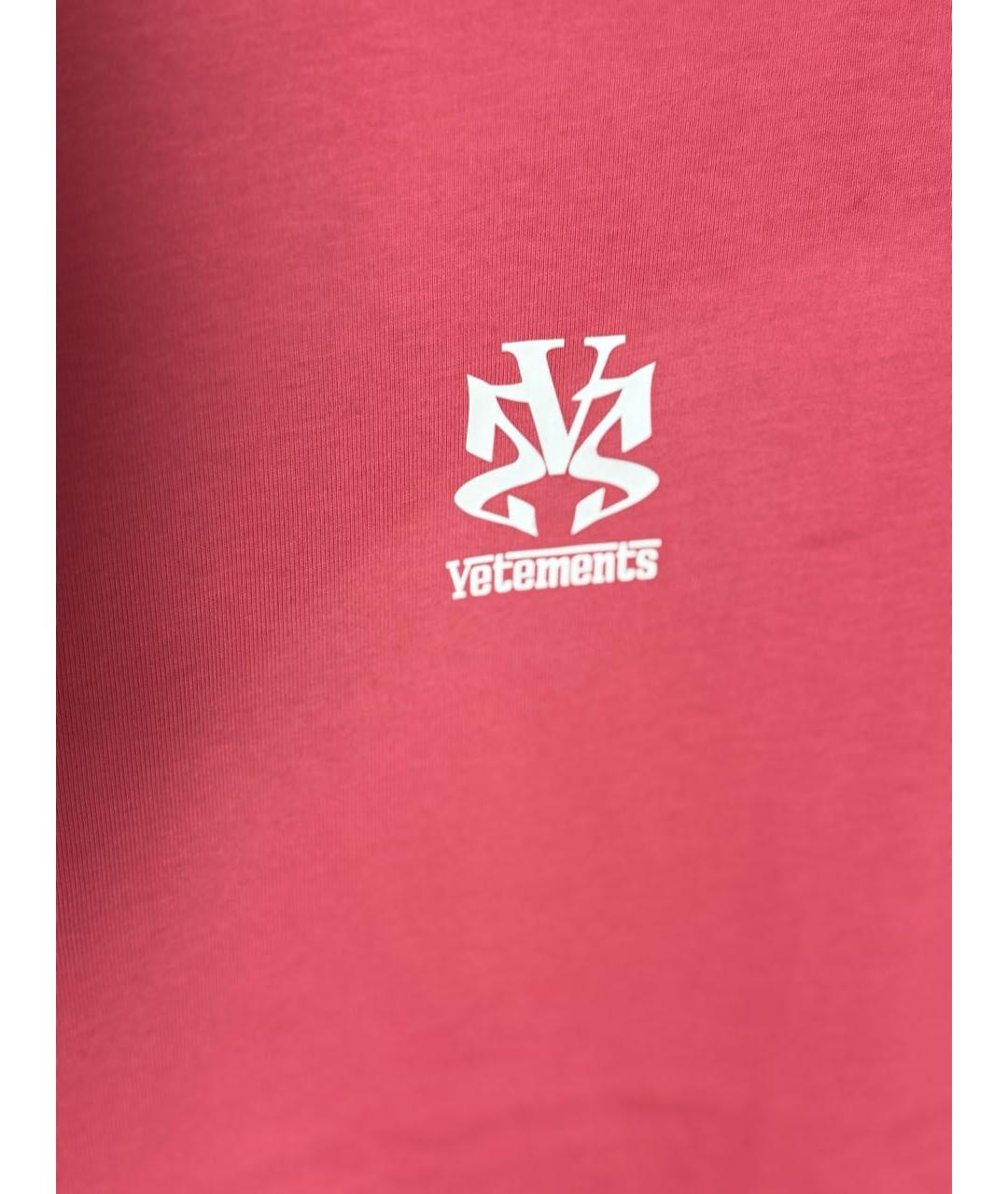 VETEMENTS Хлопковая футболка, фото 2