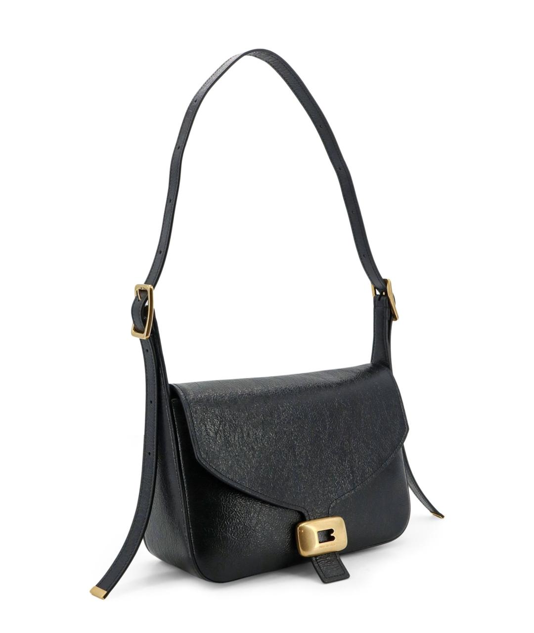 BALENCIAGA Черная кожаная сумка через плечо, фото 3