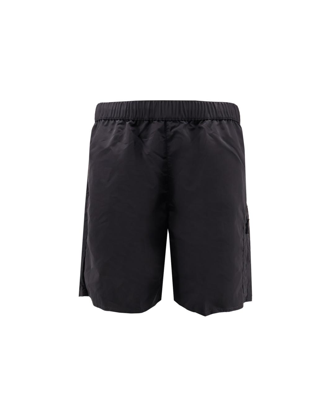MONCLER Черные полиамидовые шорты, фото 1