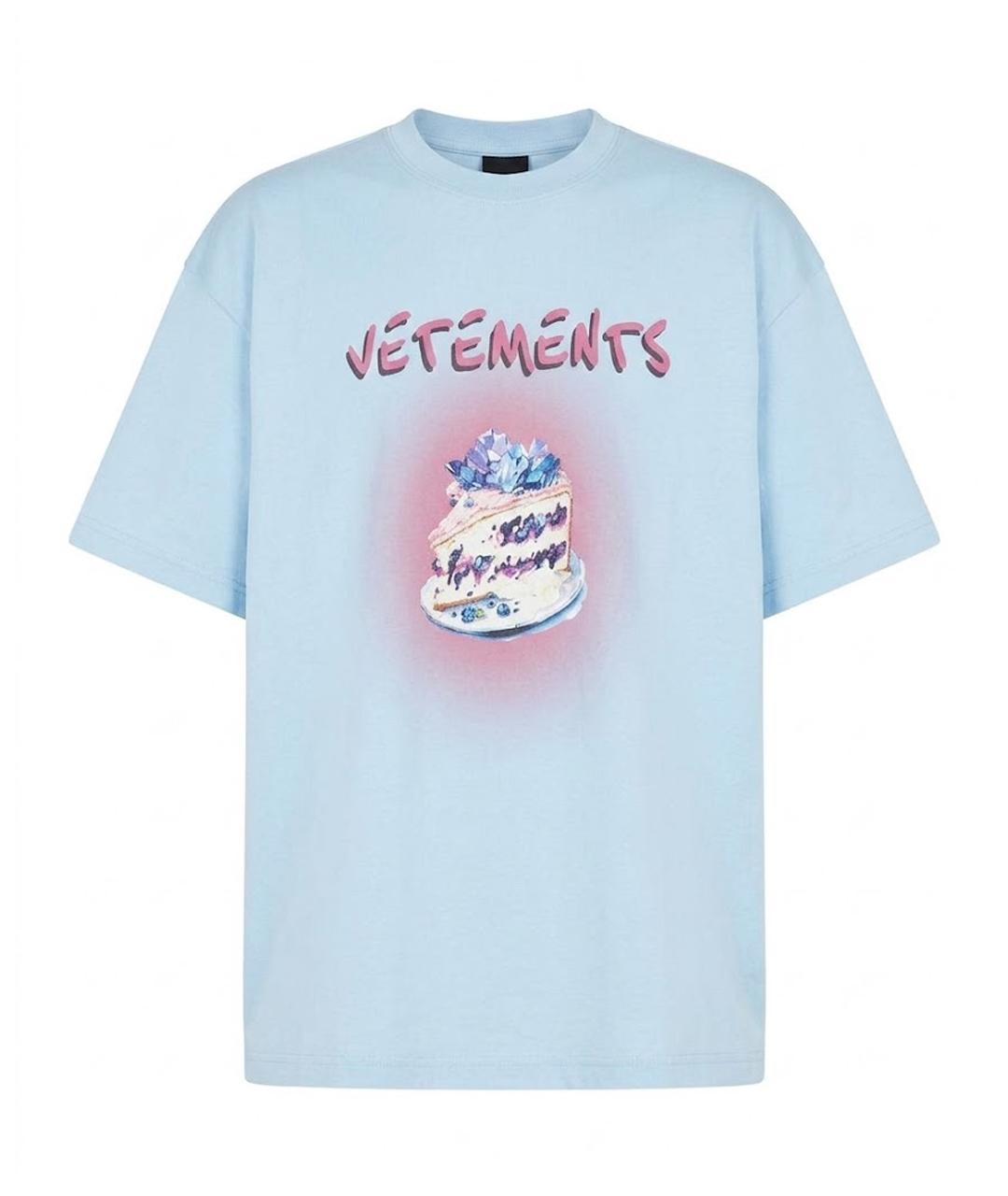 VETEMENTS Хлопковая футболка, фото 1