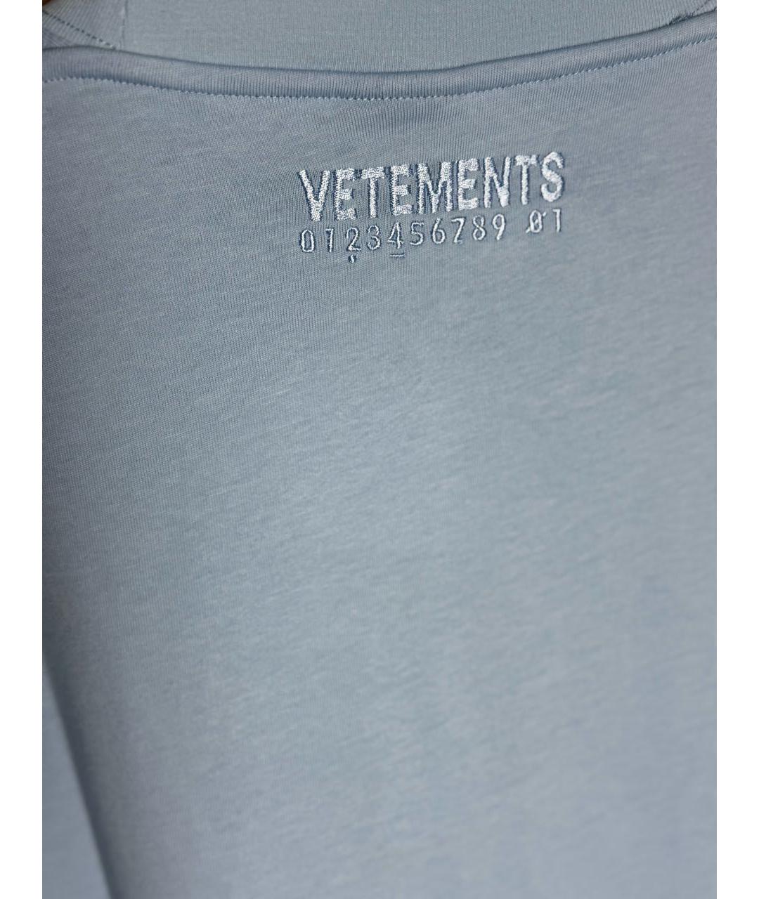 VETEMENTS Хлопковая футболка, фото 6
