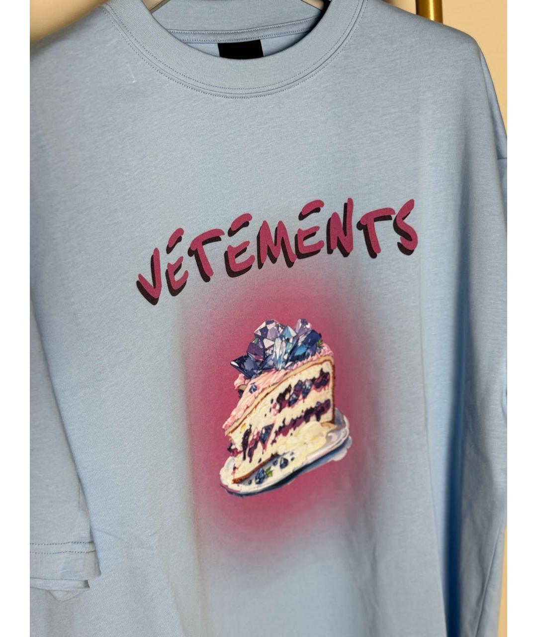 VETEMENTS Хлопковая футболка, фото 2