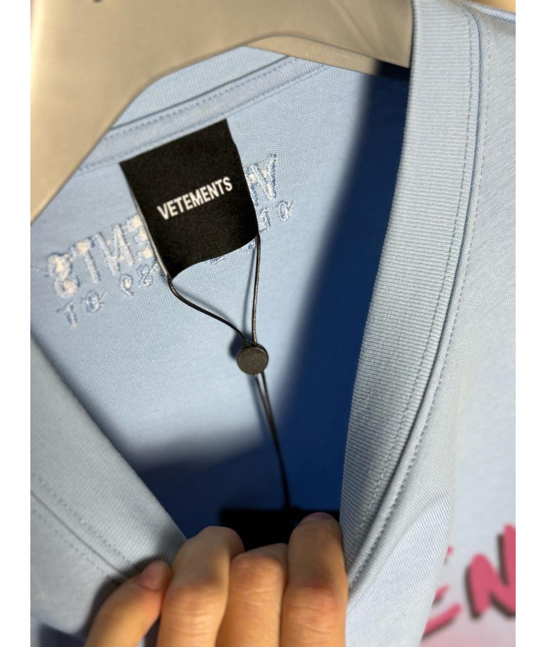 VETEMENTS Хлопковая футболка, фото 4