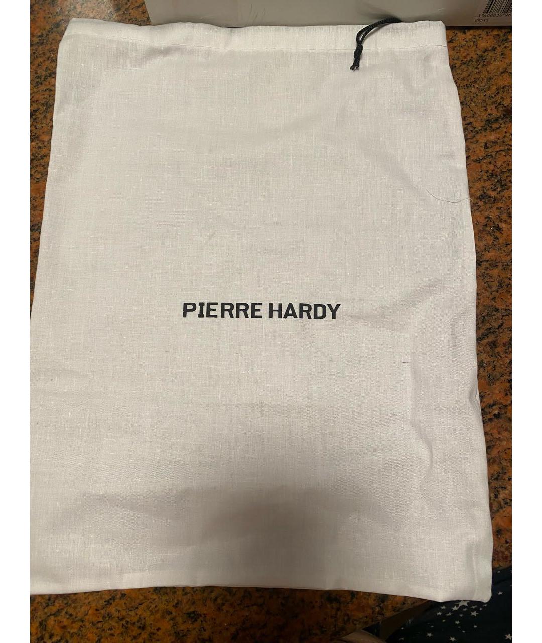 PIERRE HARDY Зеленые кожаные босоножки, фото 8