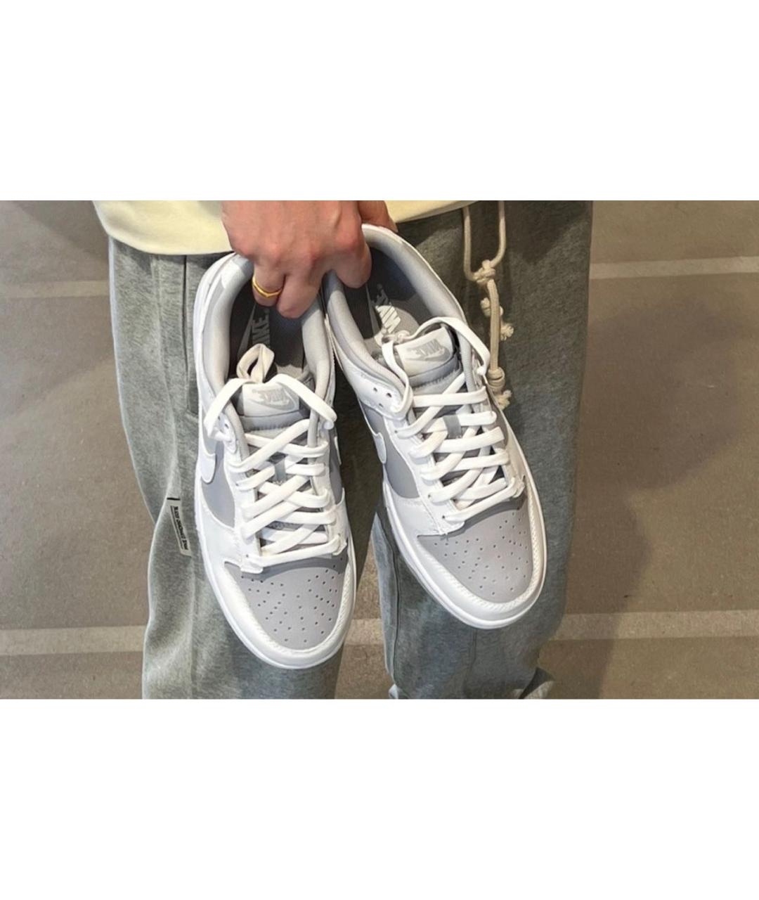 NIKE Белые кожаные кроссовки, фото 5