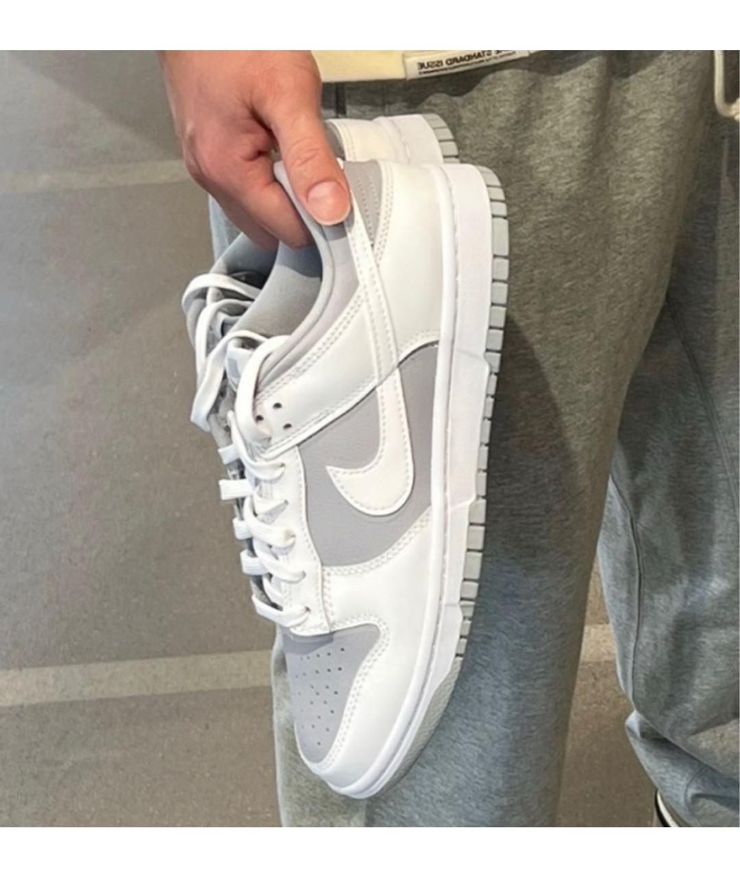 NIKE Белые кожаные кроссовки, фото 6