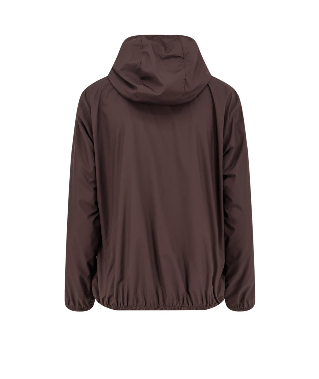 MONCLER Коричневая полиэстеровая куртка, фото 2