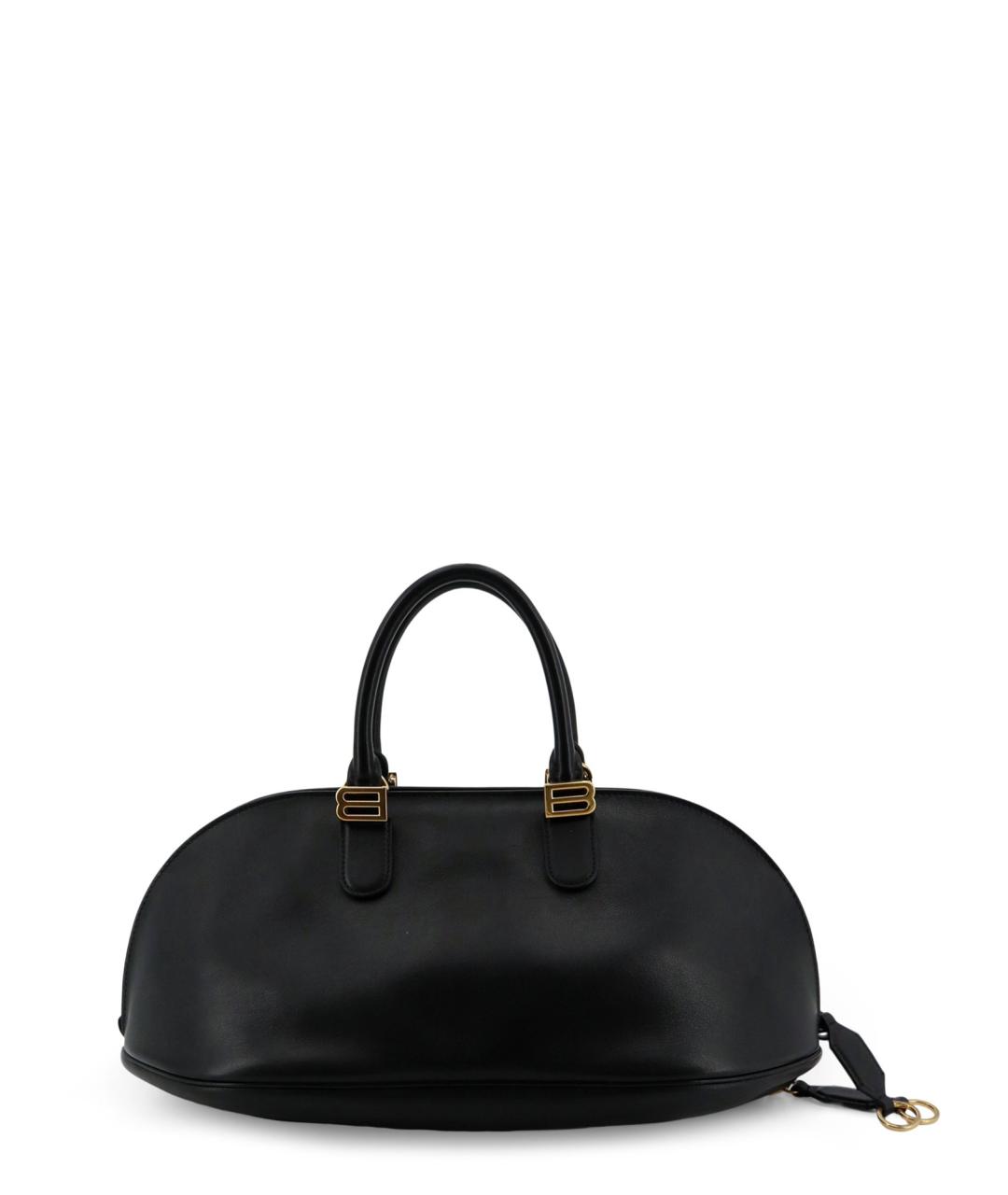 BALENCIAGA Черная кожаная сумка с короткими ручками, фото 2