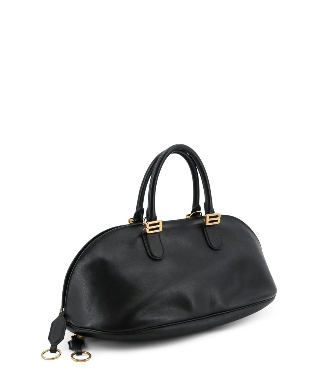 BALENCIAGA Черная кожаная сумка с короткими ручками, фото 3