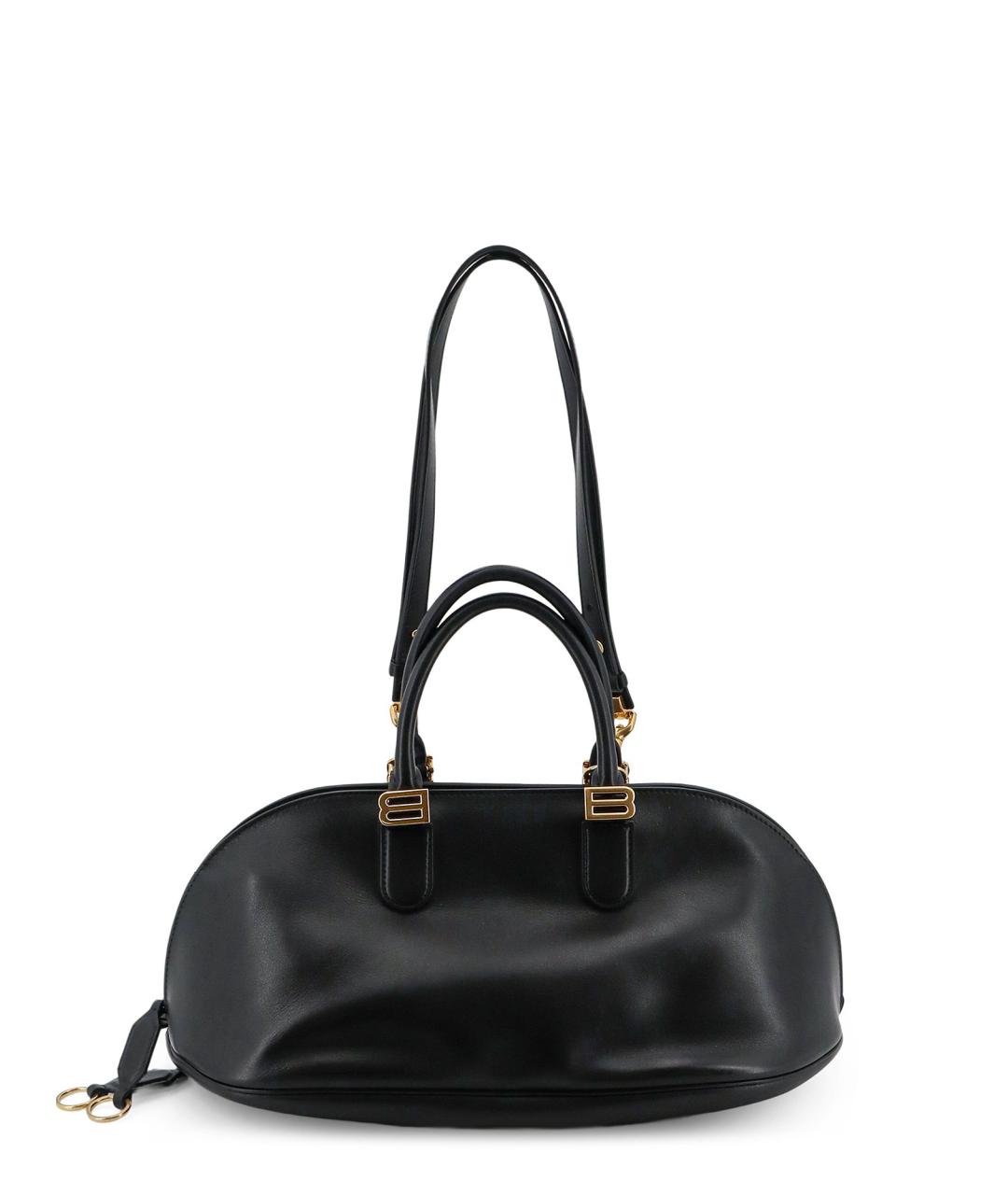 BALENCIAGA Черная кожаная сумка с короткими ручками, фото 4