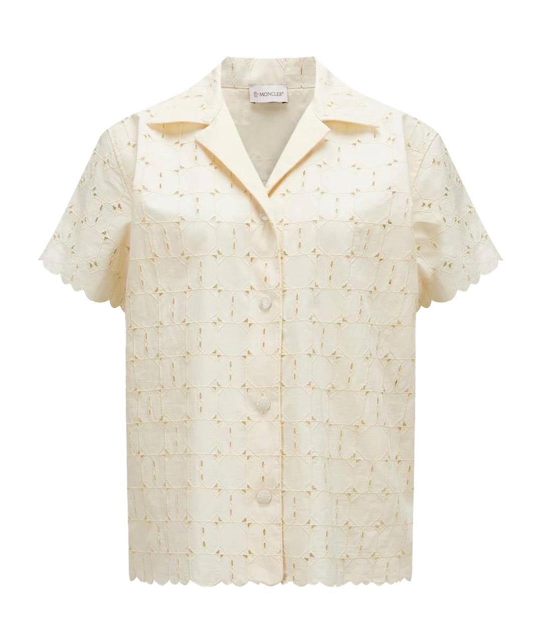 MONCLER Белая хлопковая блузы, фото 1