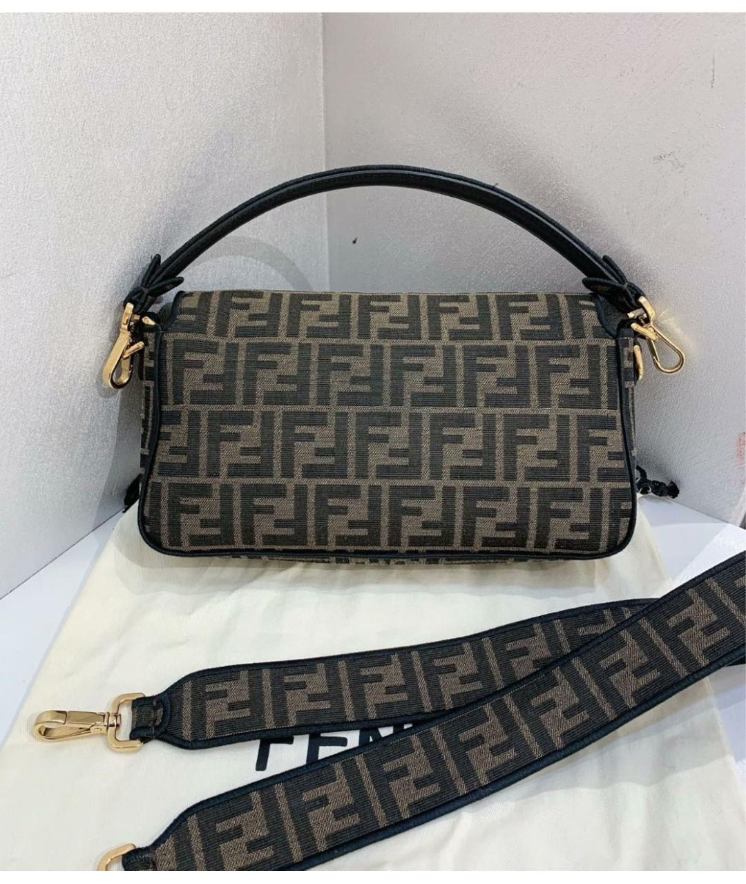 FENDI Коричневая сумка через плечо, фото 3