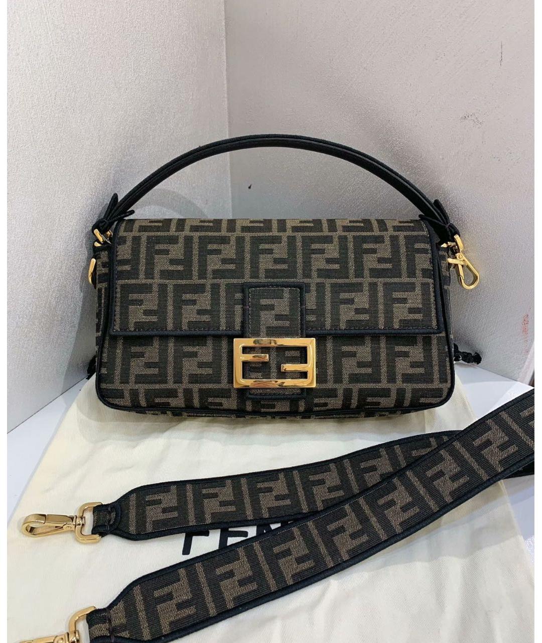 FENDI Коричневая сумка через плечо, фото 8