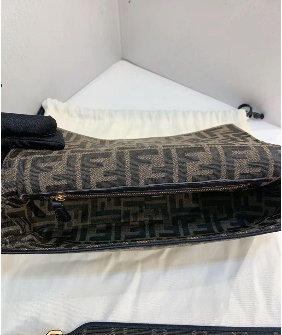 FENDI Коричневая сумка через плечо, фото 5