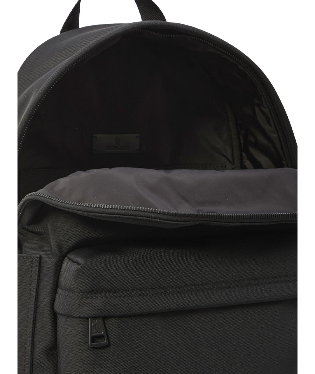 MONCLER Черный тканевый рюкзак, фото 4