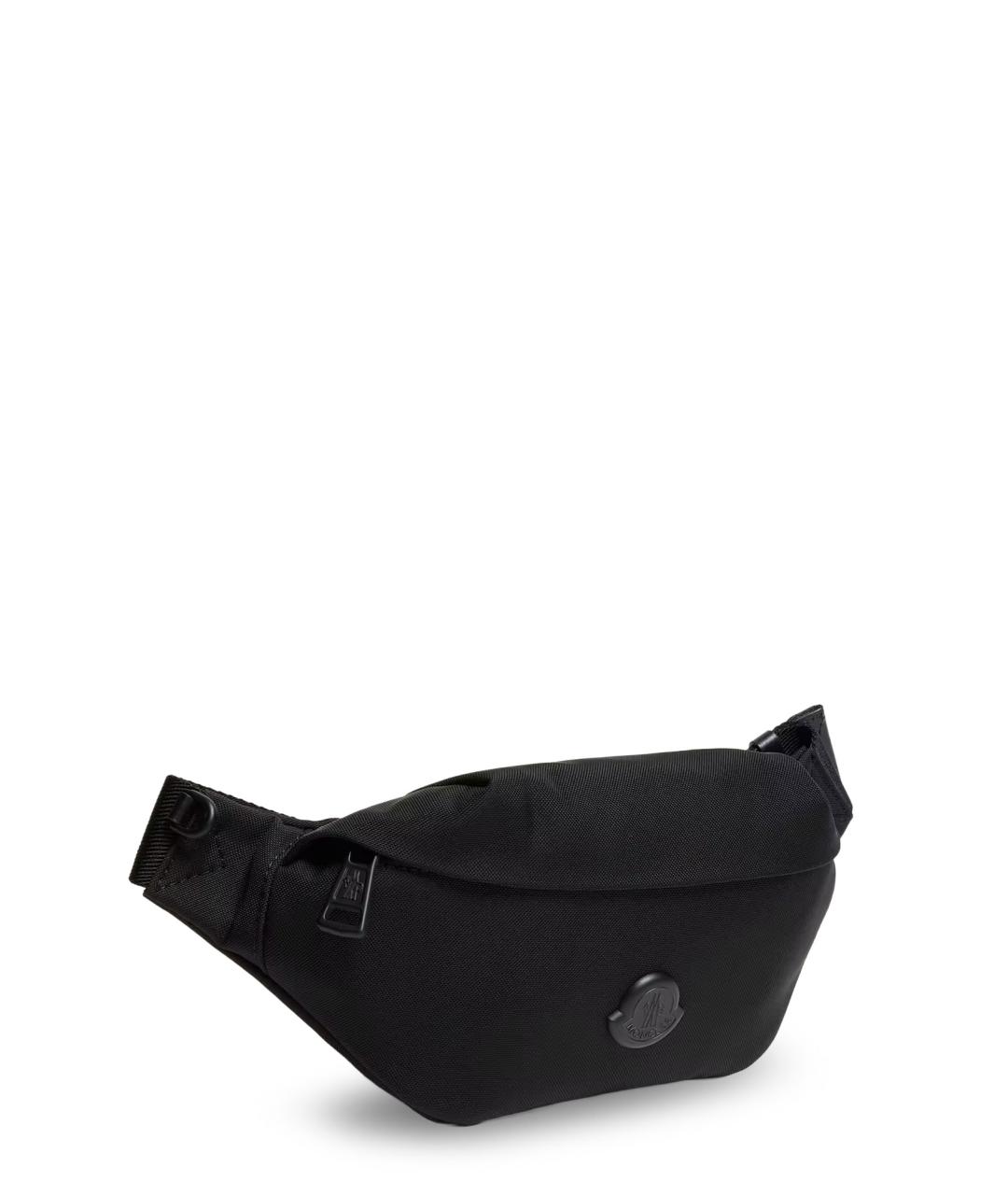 MONCLER Черная тканевая поясная сумка, фото 3