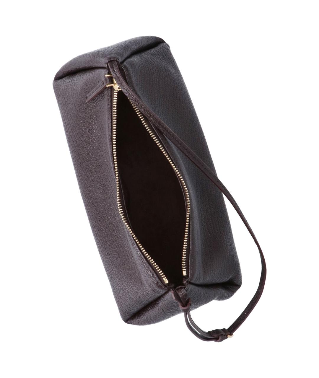 CALVIN KLEIN Коричневая кожаная сумка через плечо, фото 4