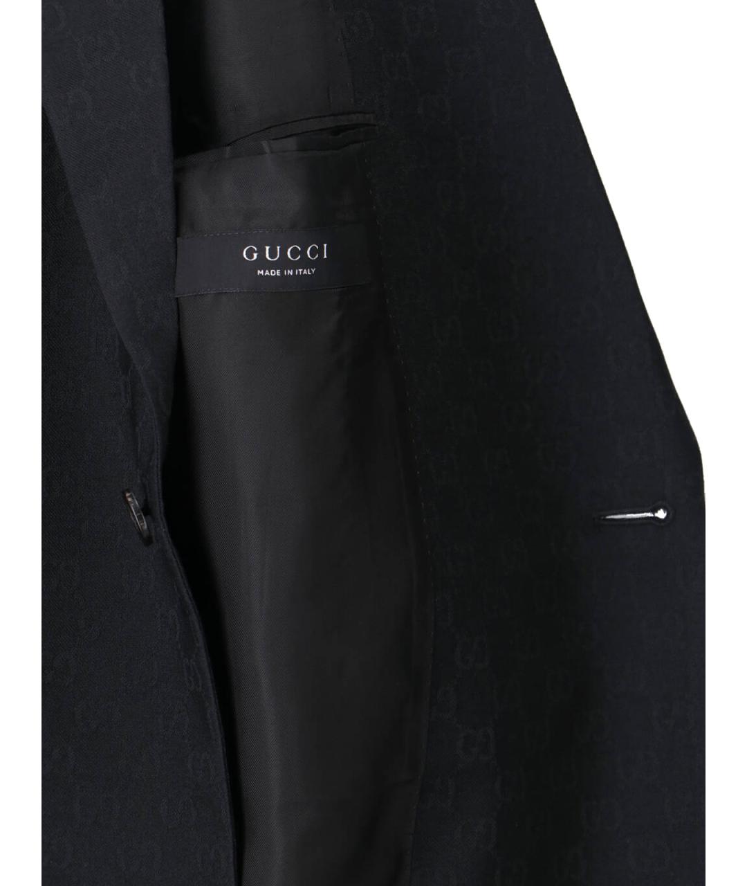 GUCCI Черный полиэстеровый пиджак, фото 5