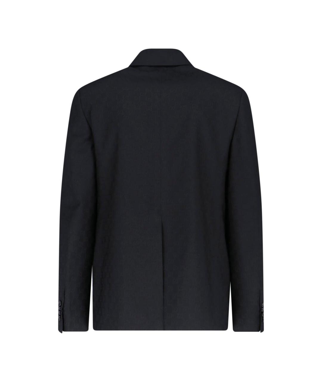 GUCCI Черный полиэстеровый пиджак, фото 2