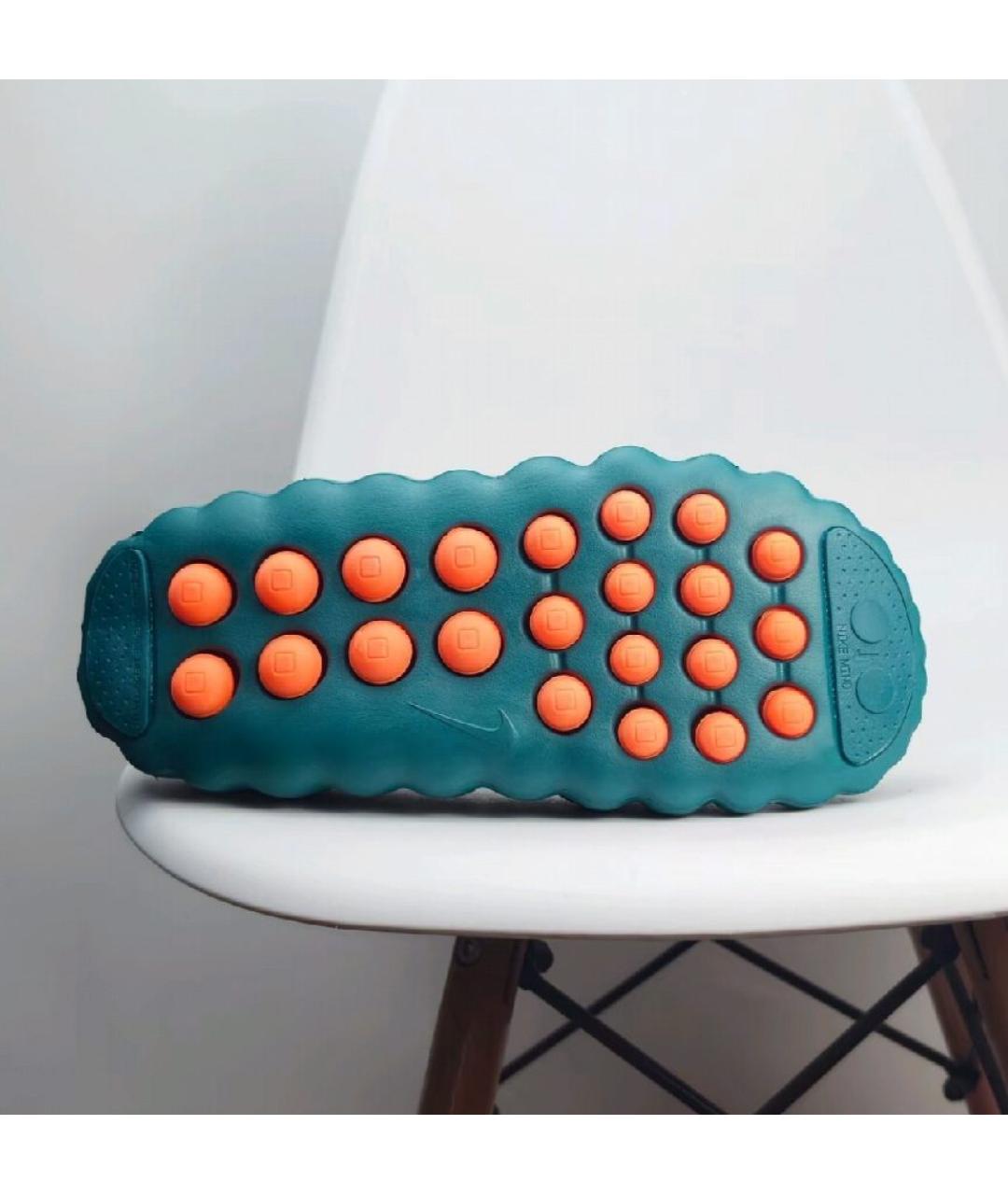 NIKE Зеленые шлепанцы, фото 5