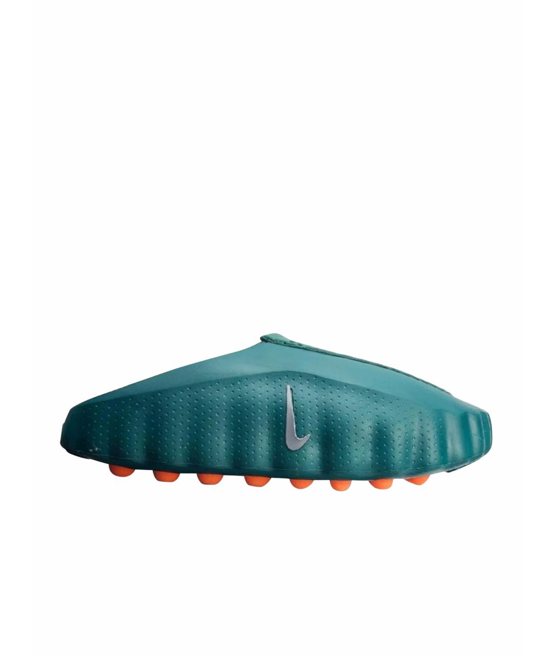 NIKE Зеленые шлепанцы, фото 1