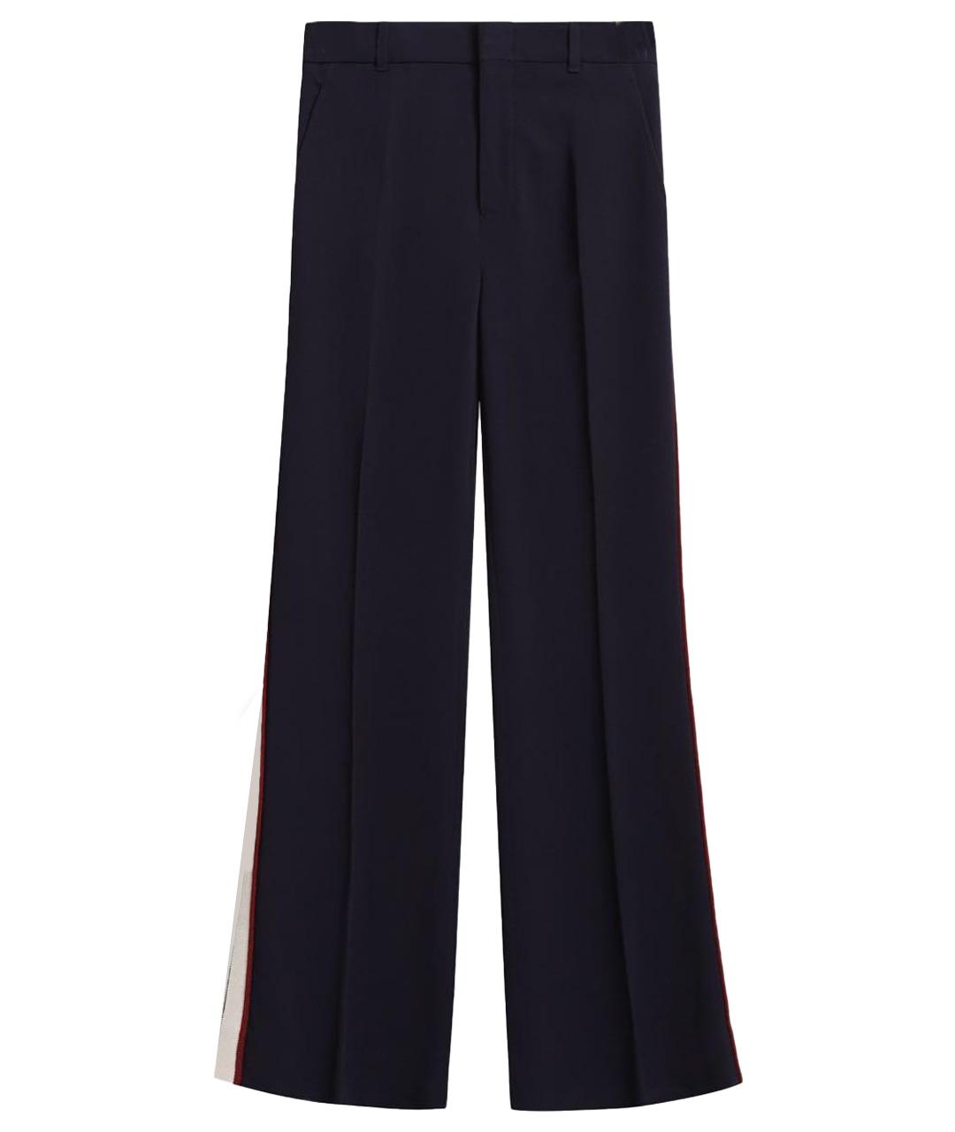 GUCCI Темно-синие прямые брюки, фото 1