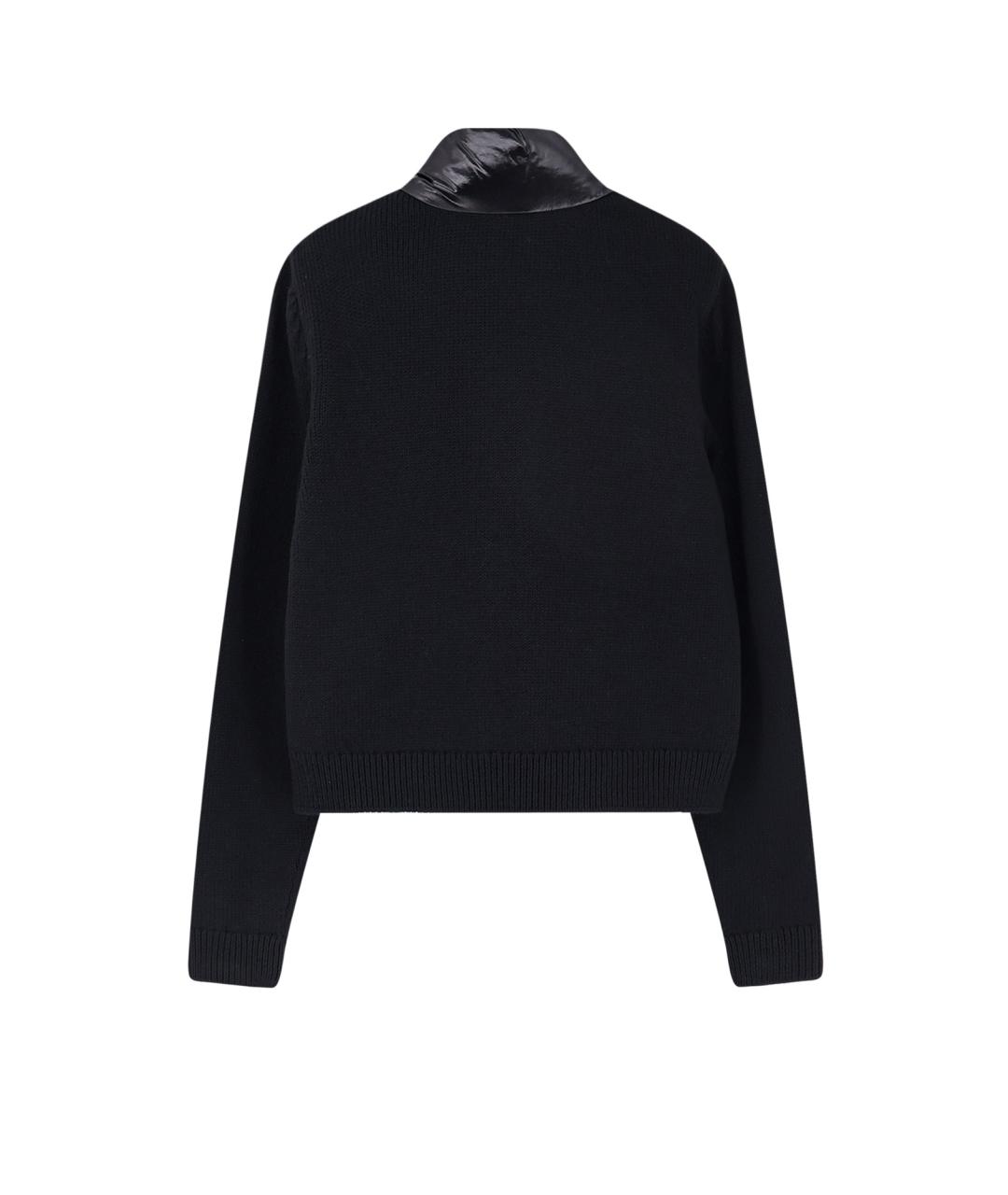 MONCLER Черная полиамидовая куртка, фото 2