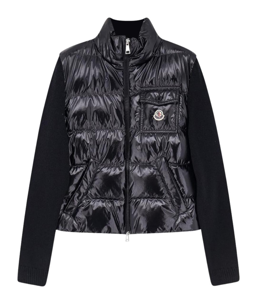 MONCLER Черная полиамидовая куртка, фото 1