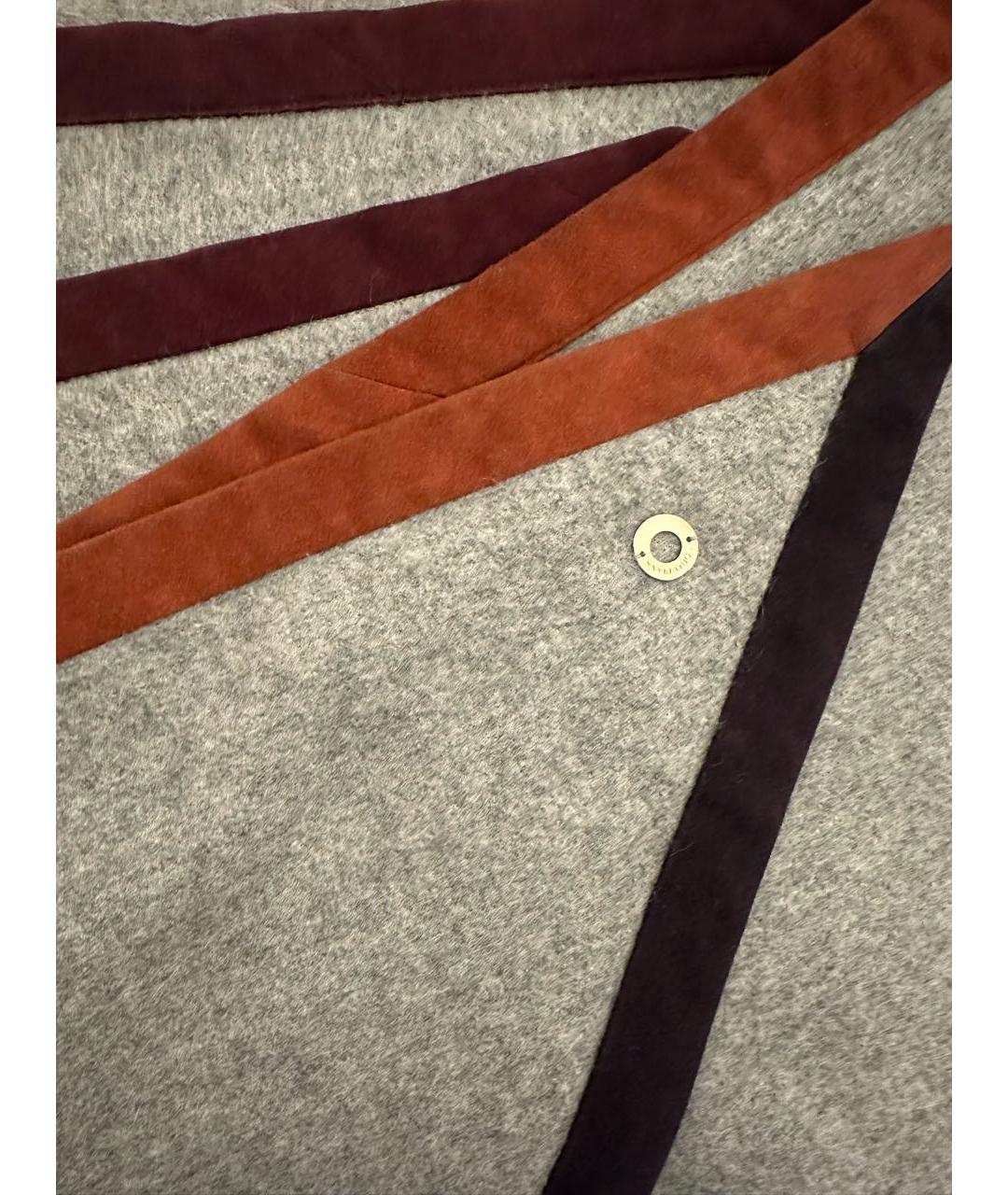 LORO PIANA Серый кашемировый платок, фото 3