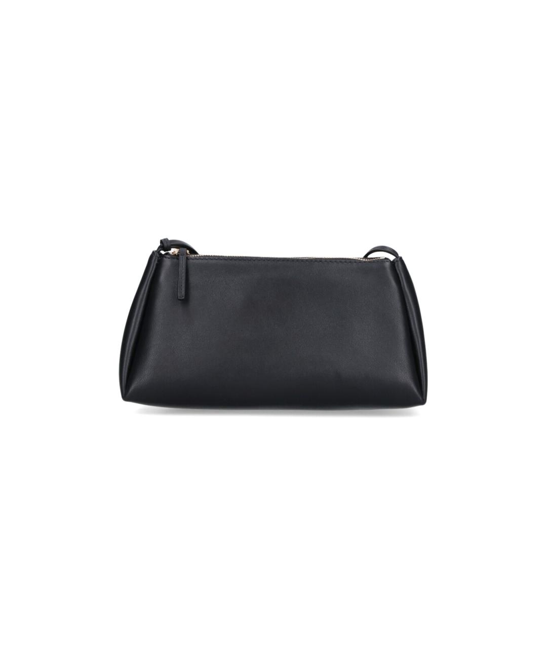 CALVIN KLEIN Черная кожаная сумка с короткими ручками, фото 1